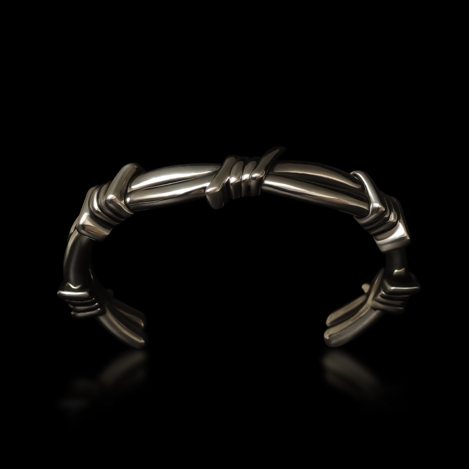 Barbed Wire Cuff - Sterling Silver