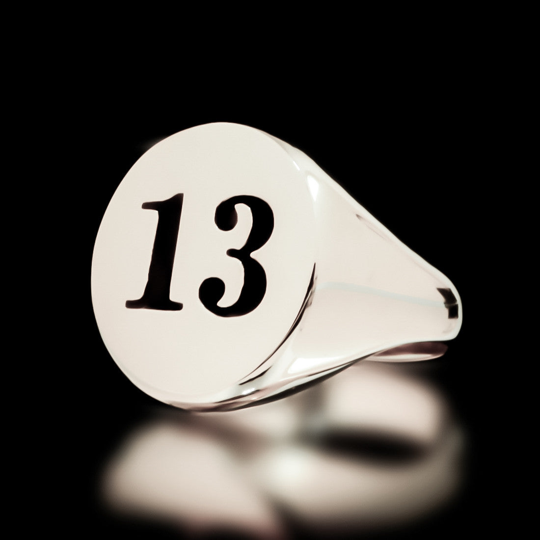 13 Signet Ring - Sterling Silver