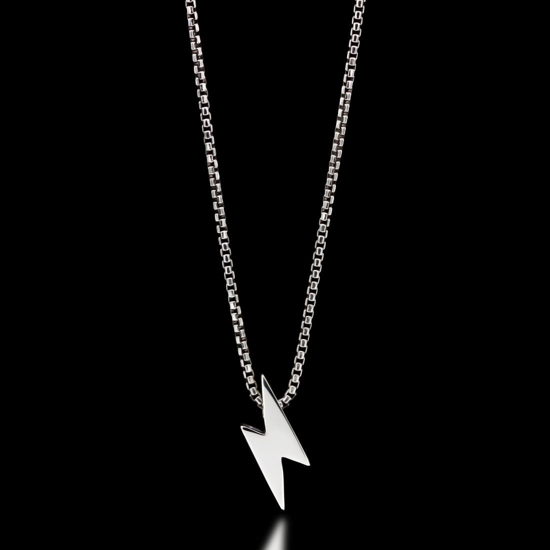 Silver Lightning Bolt Necklace | Classy Women Collection