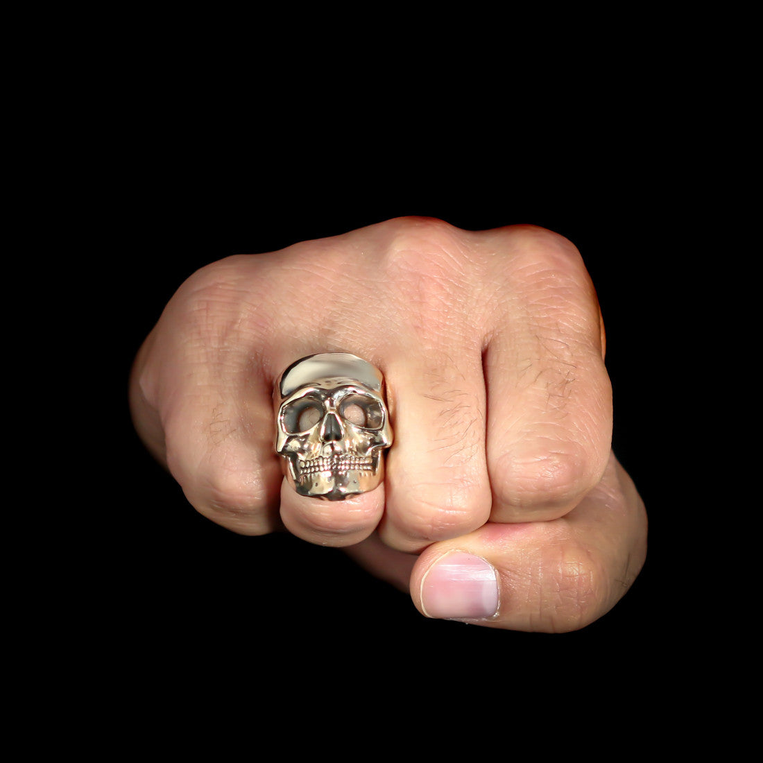 Misfit Skull Ring - Brass