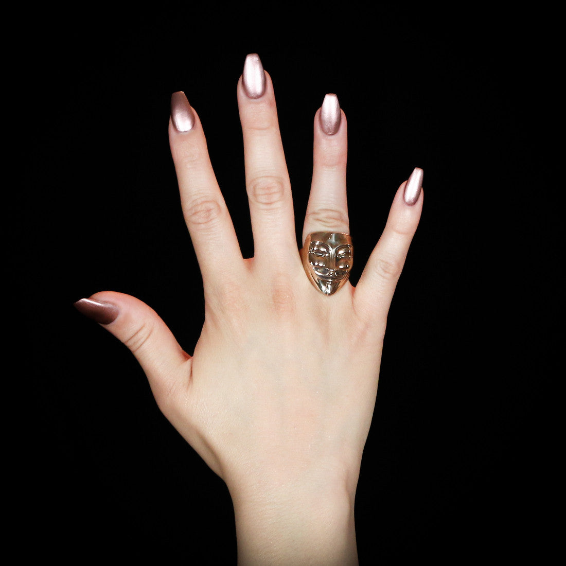 Vendetta Ring - Brass - Twisted Love NYC